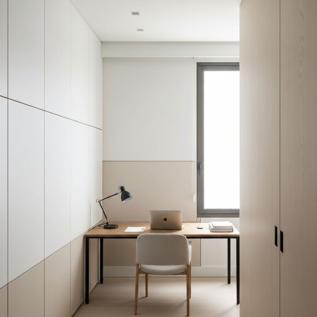 חיפוי קיר למשרד ביתי